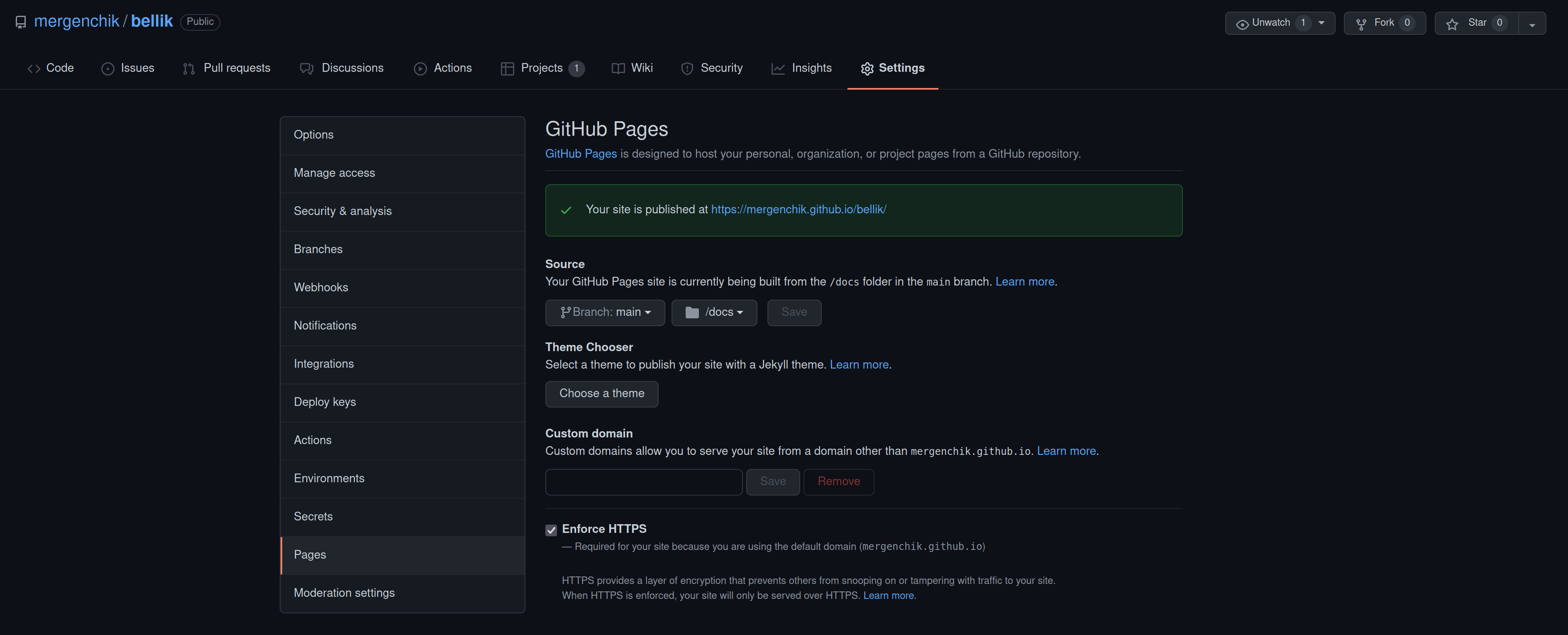 setup github pages